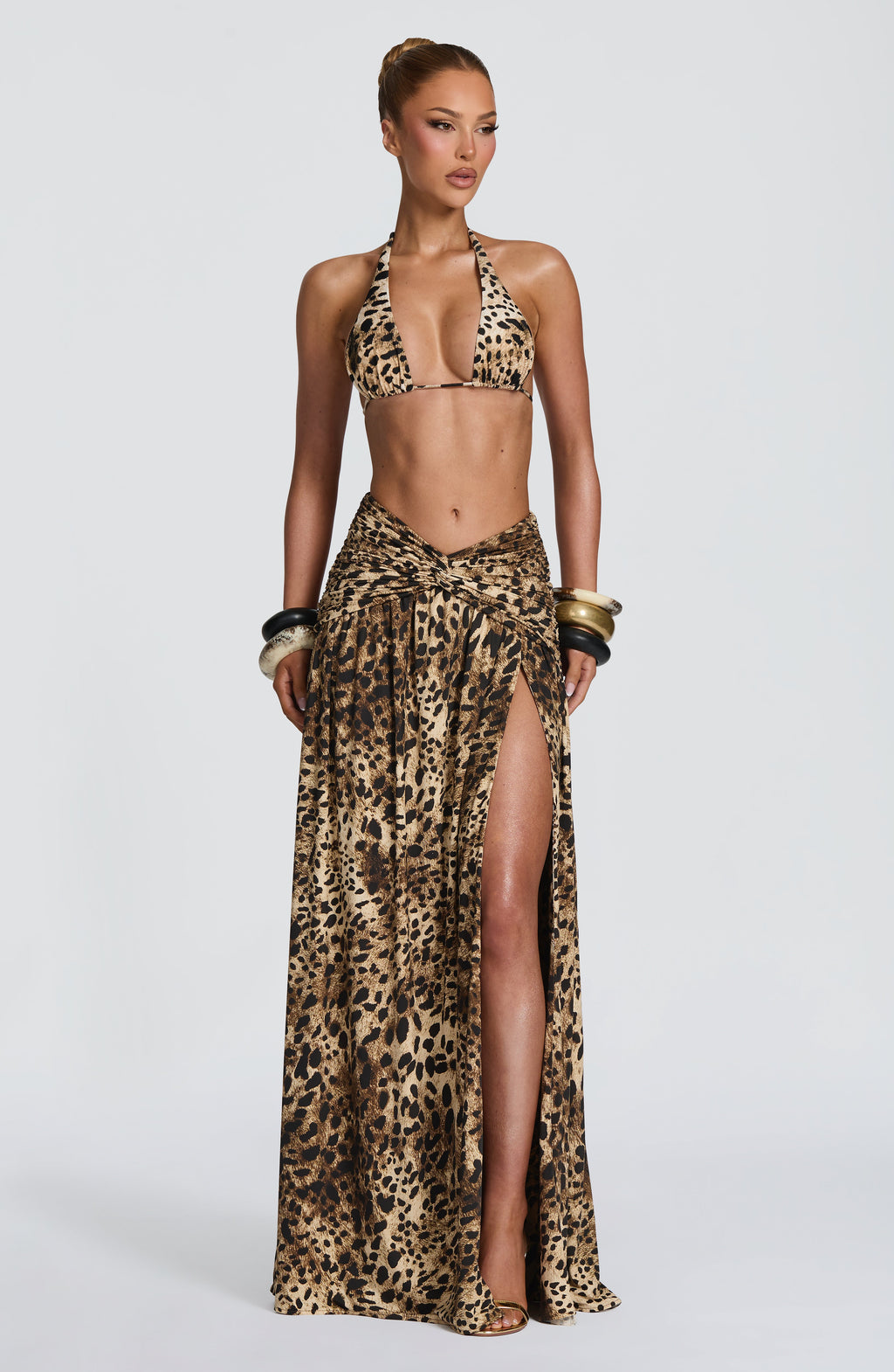 Madara Maxi Skirt - Leopard Print