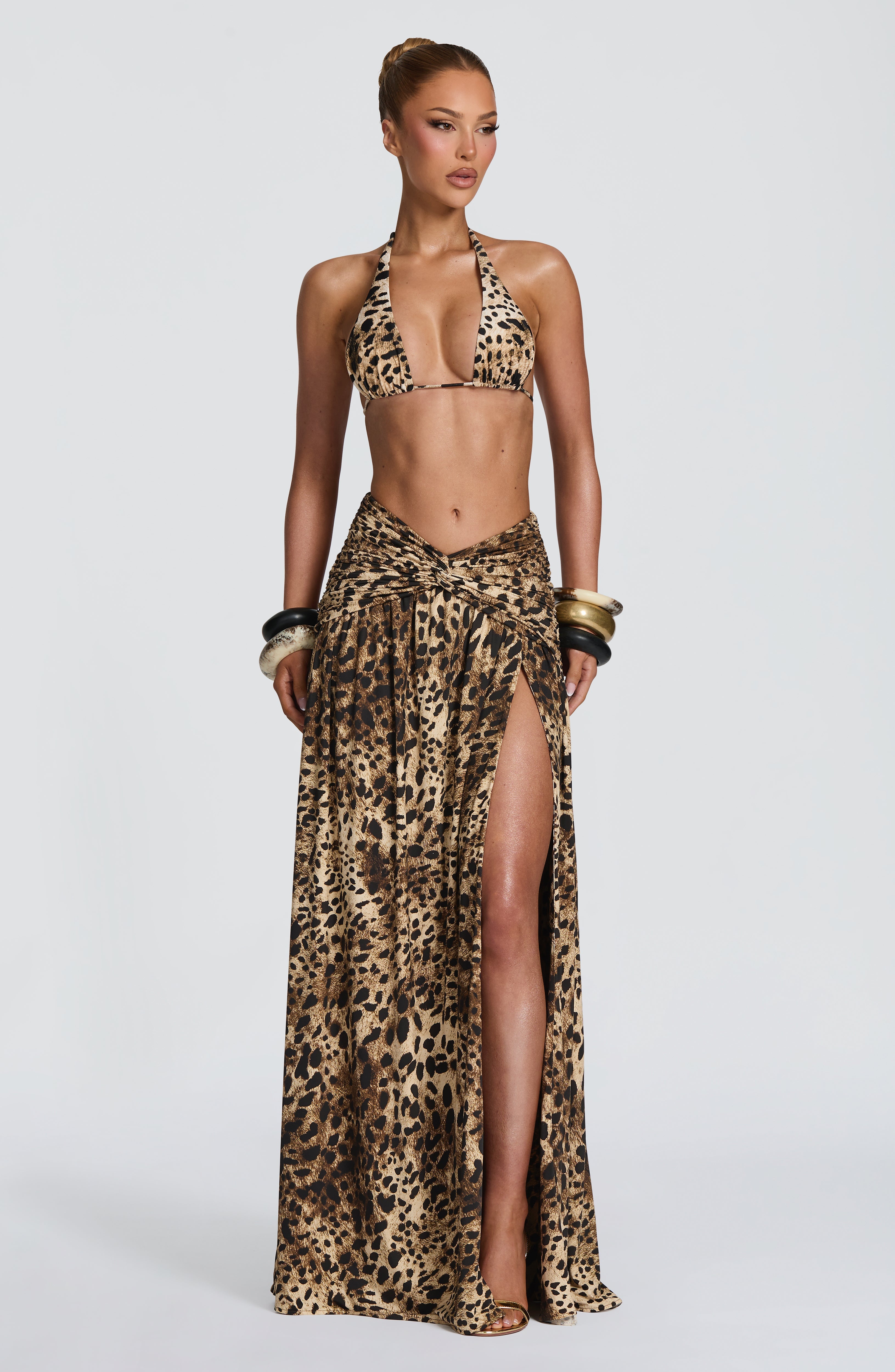 Madara Maxi Skirt - Leopard Print