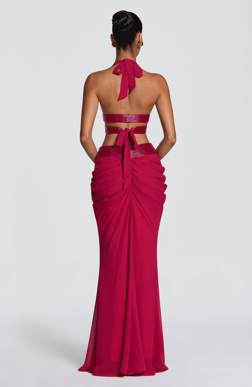 Sophie Maxi Skirt - Raspberry