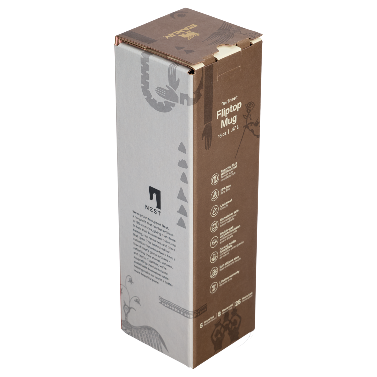 The Stanley 1913 x Nest AeroLight? Transit Flip Top Mug