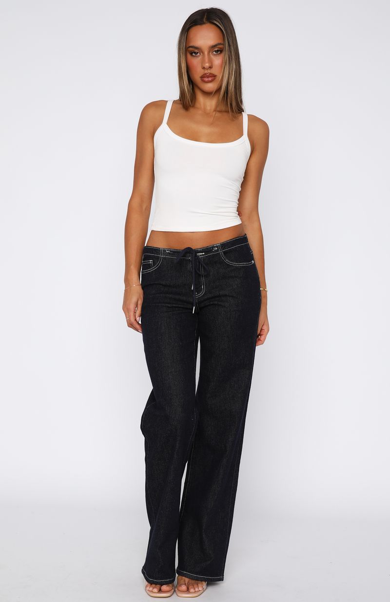 Skylar Low Rise Straight Leg Jeans Dark Indigo Wash