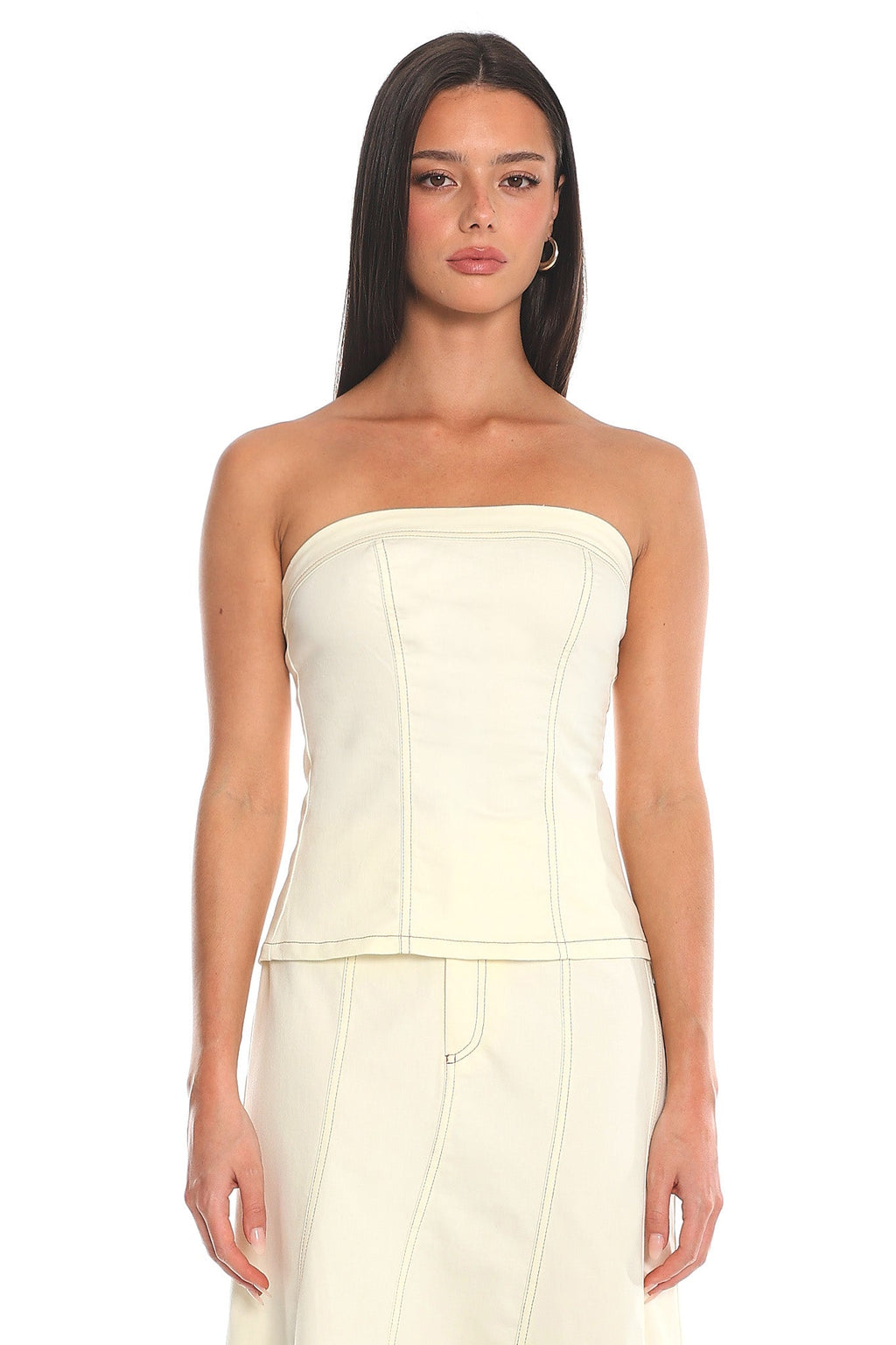 Dune Corset Bustier Top Butter