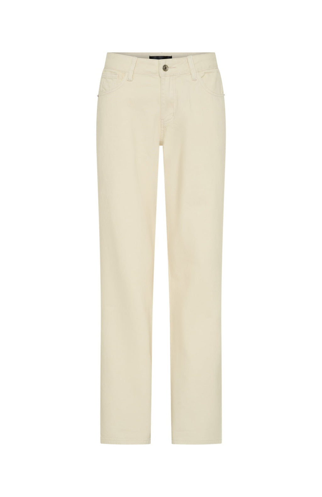 Zara Low Rise Straight Leg Jeans Cream Wash