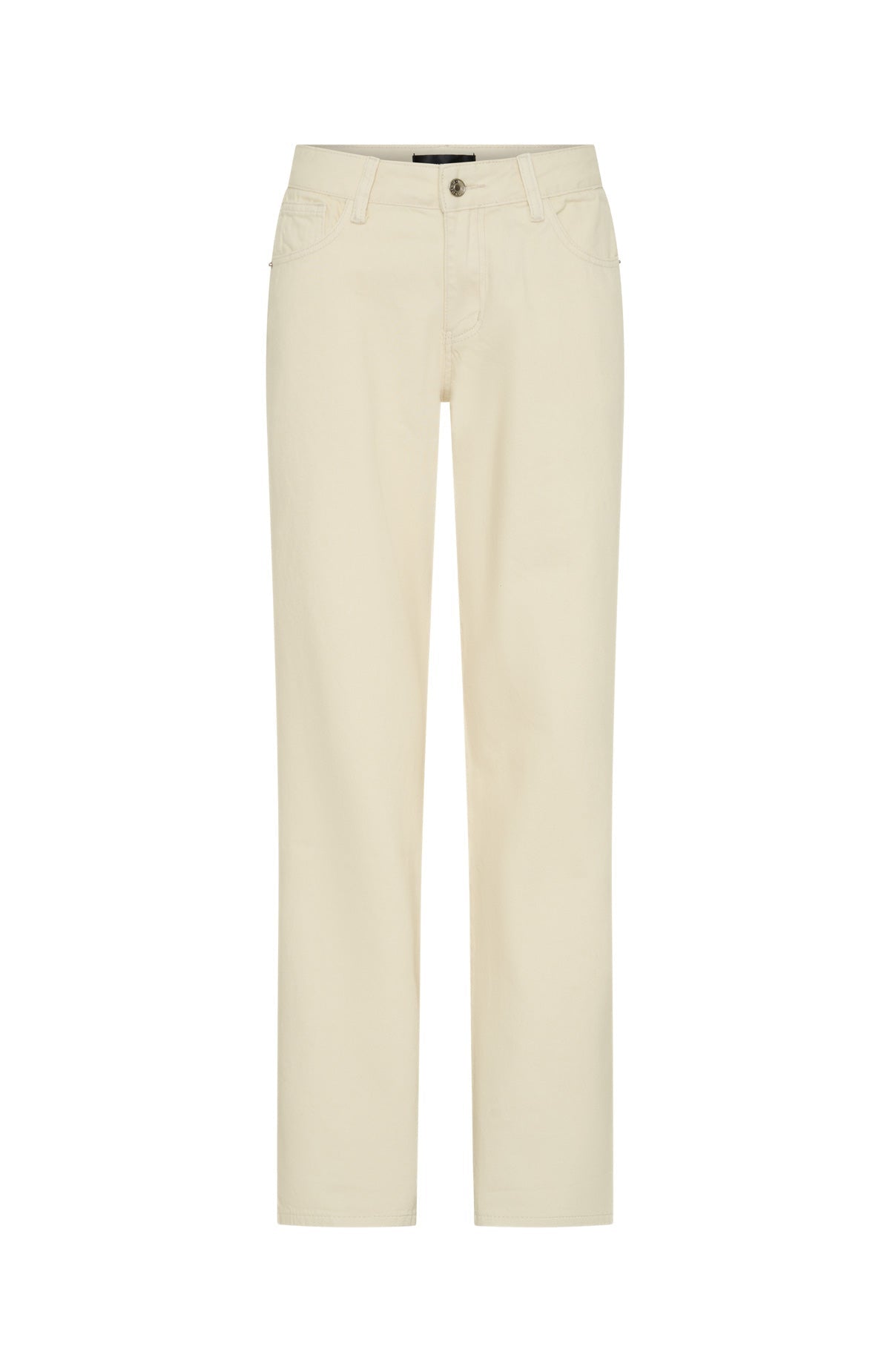 Zara Low Rise Straight Leg Jeans Cream Wash