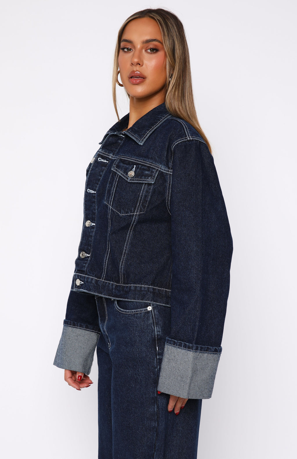 Charlotte Denim Jacket Dark Indigo Wash