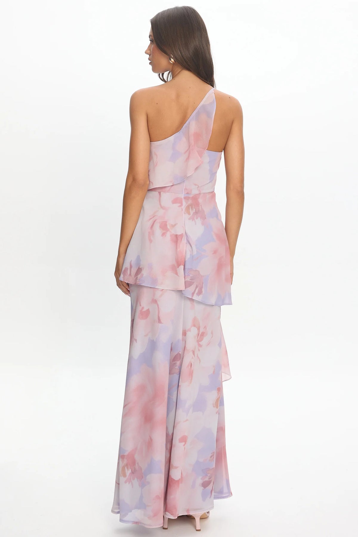Aralia One Shoulder Maxi Dress Lilac