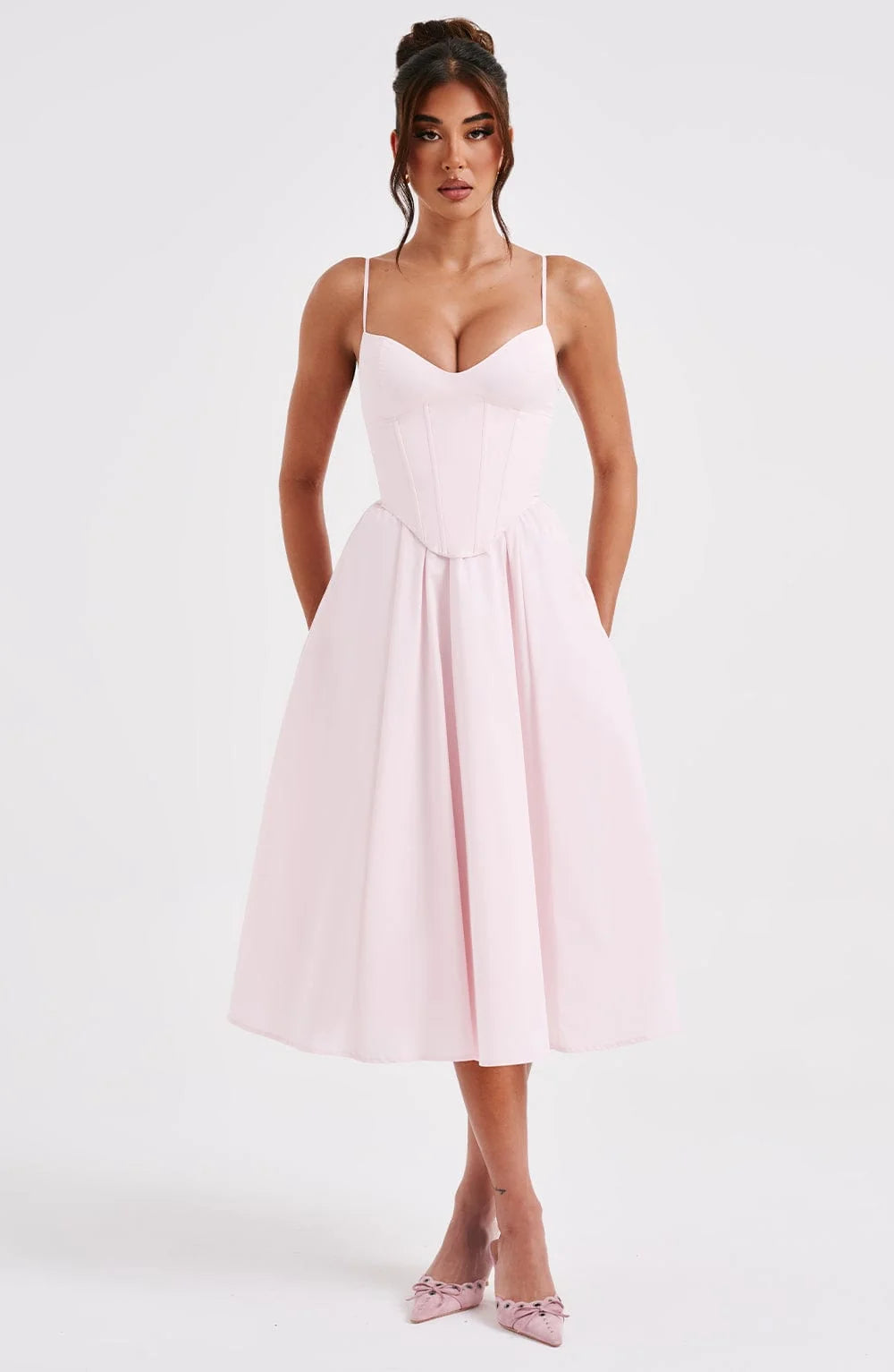 Mariella Midi Dress - Blush
