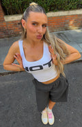 Hot Girl Behaviour Tank Top White