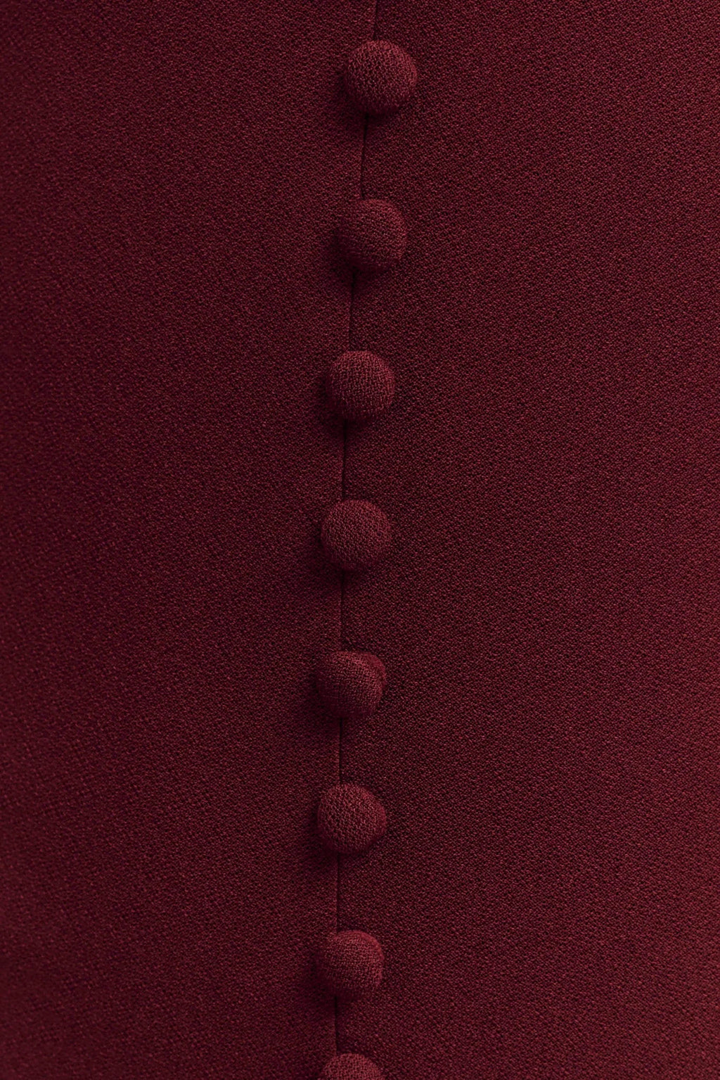 Annita Crepe Halter Midi Dress - Merlot