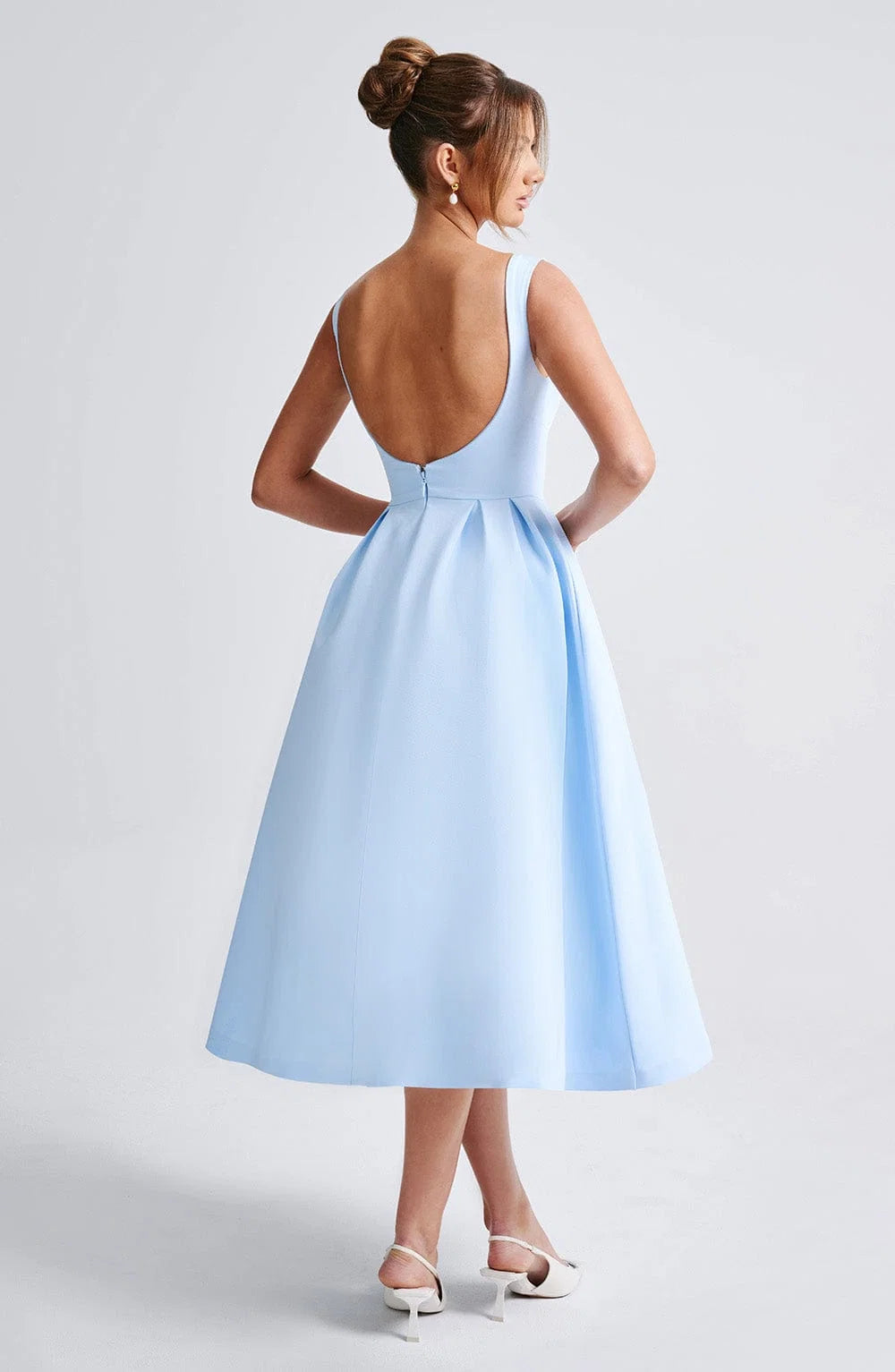 Clarabella Midi Dress - Blue