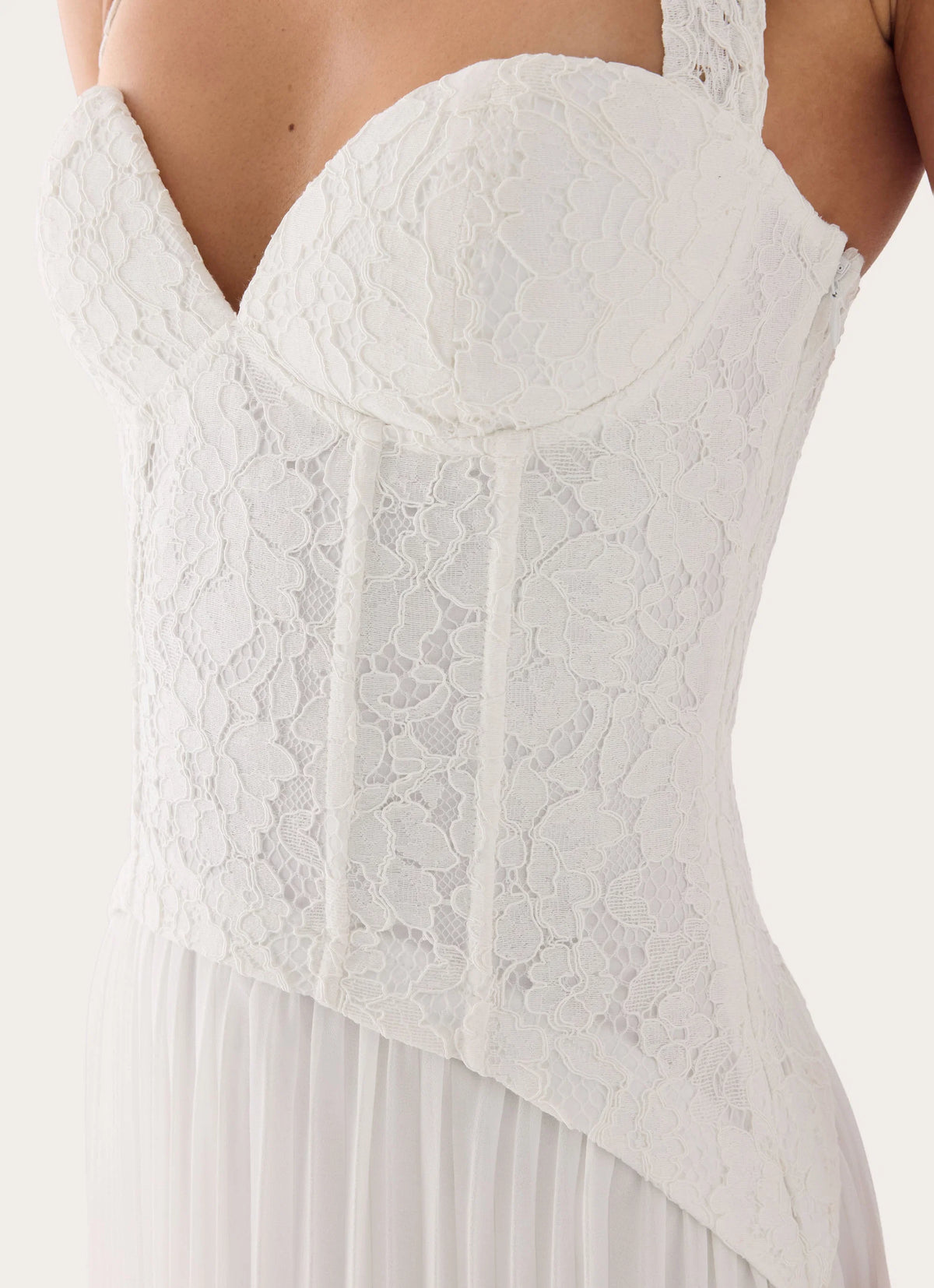 Tunnel Vision Maxi Dress - White