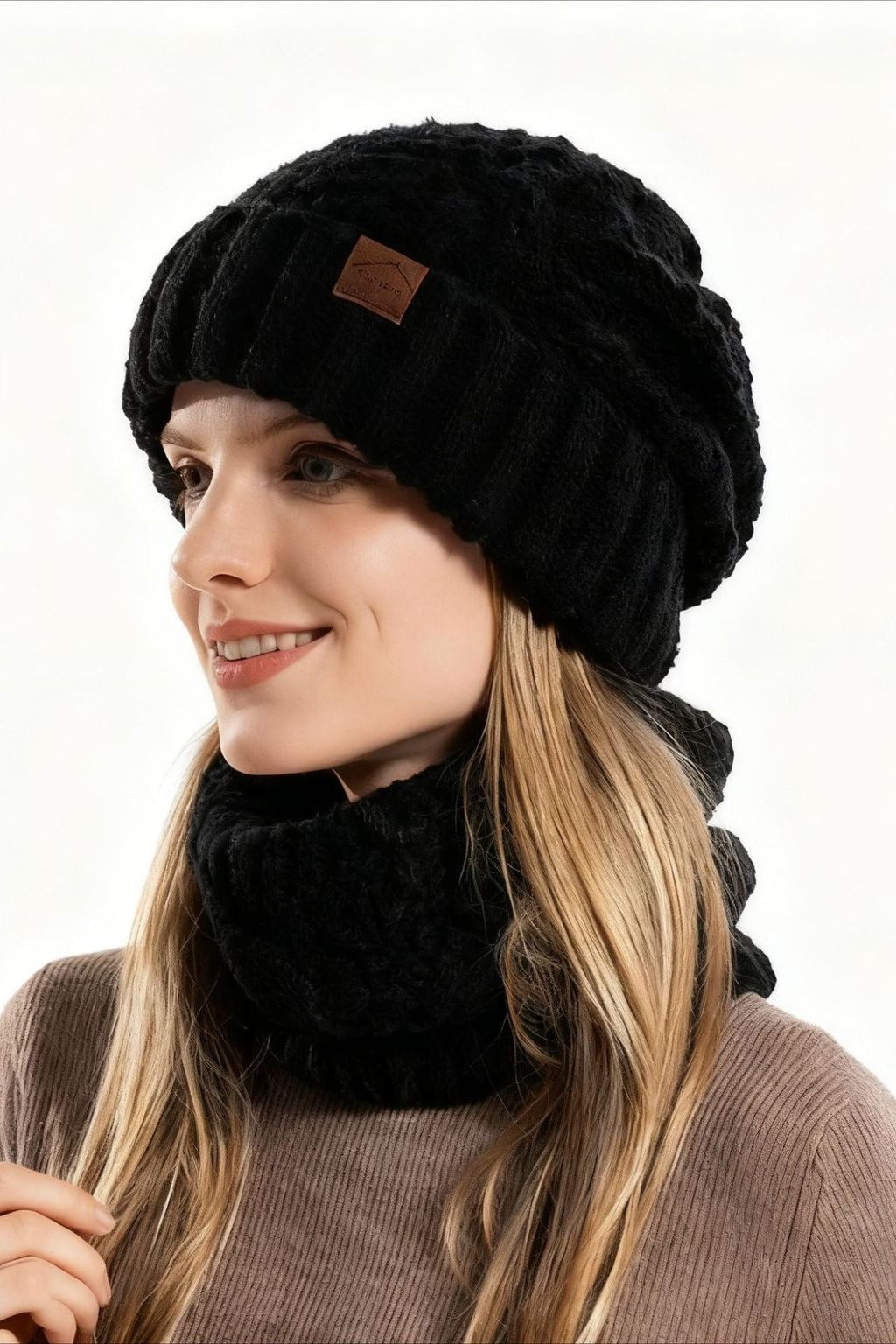 2-Piece Knit Hat And Scarf Set