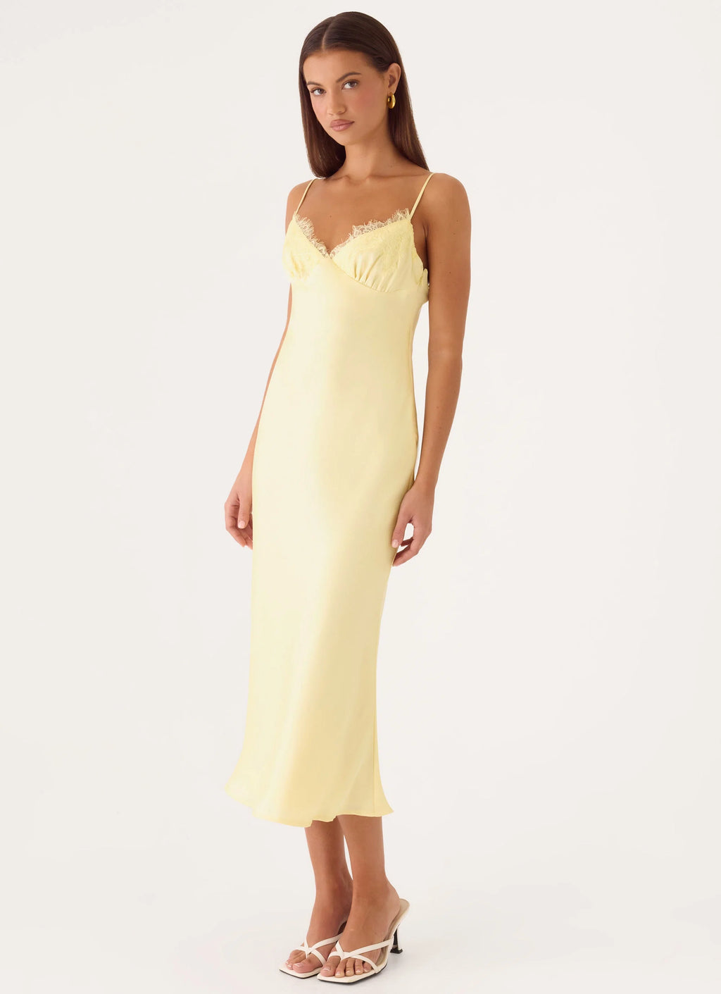 Lisette Midi Dress - Yellow