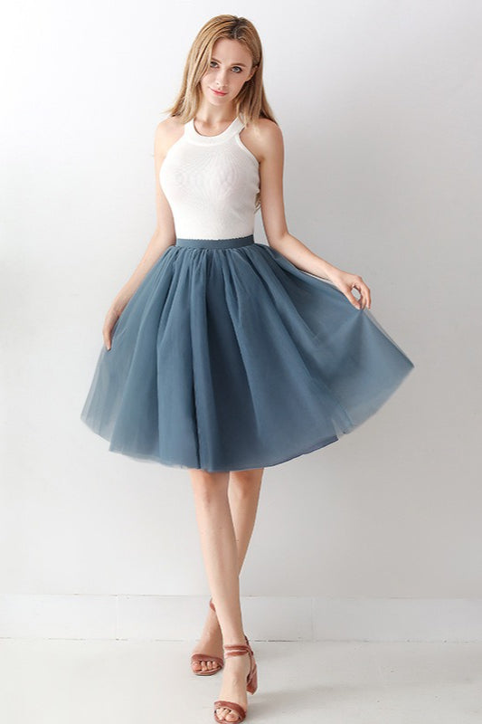 Adult High Waist Tulle Puff Mini Skirt