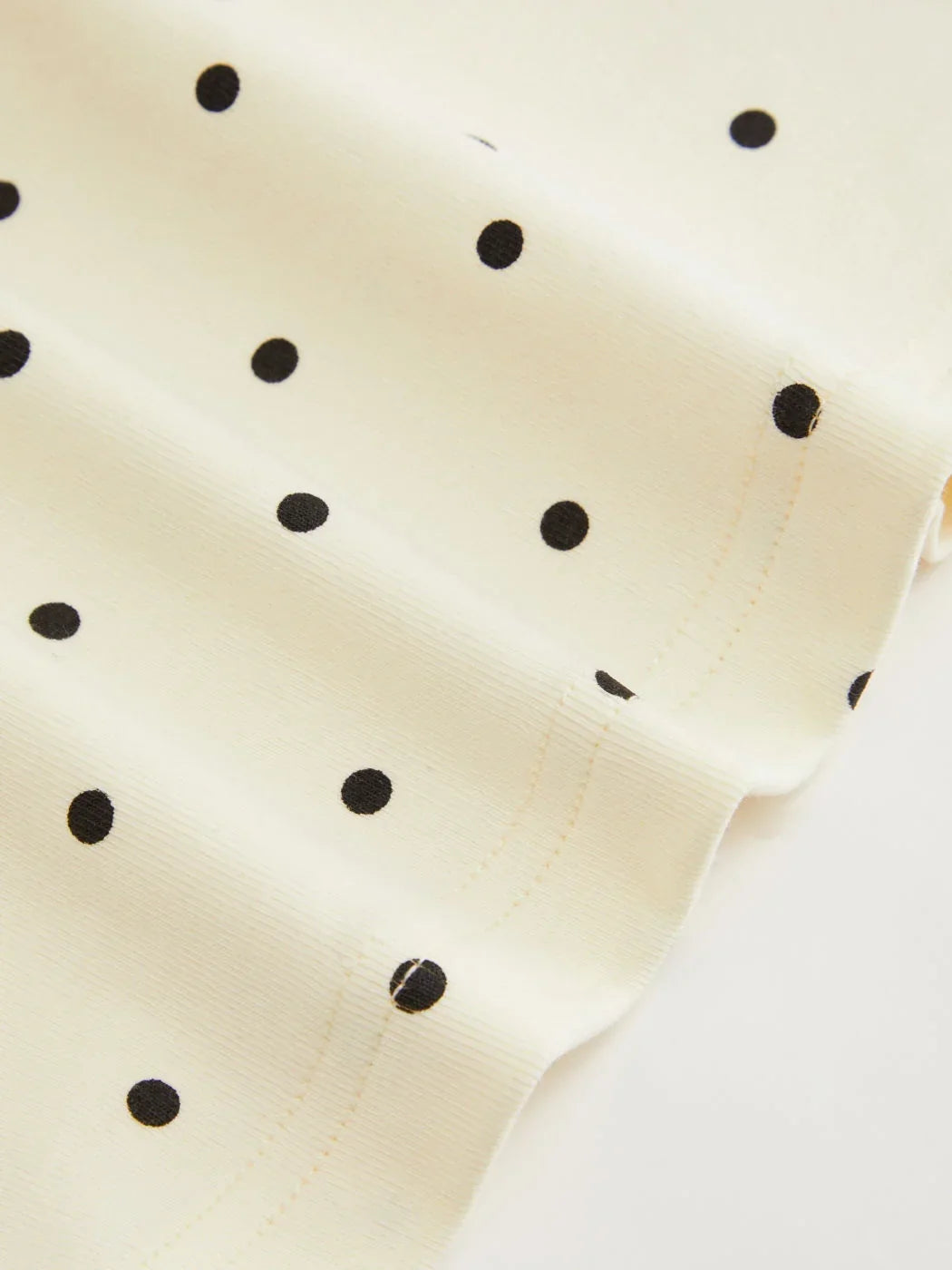 Cotton Polka Dot Ruched Knotted Cropped Cami Top