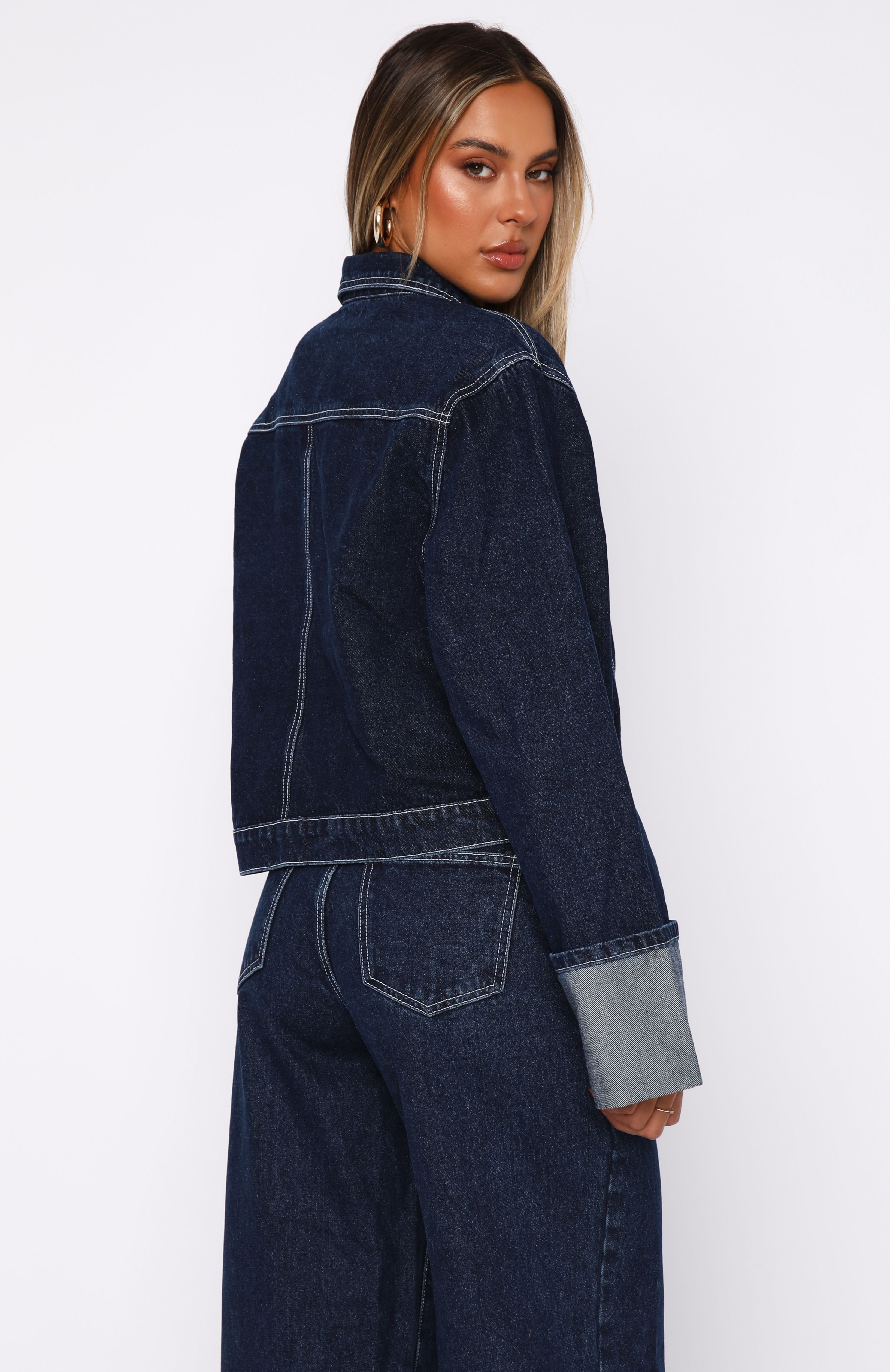 Charlotte Denim Jacket Dark Indigo Wash