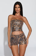 Goldie Shorts - Sequin Leopard Print