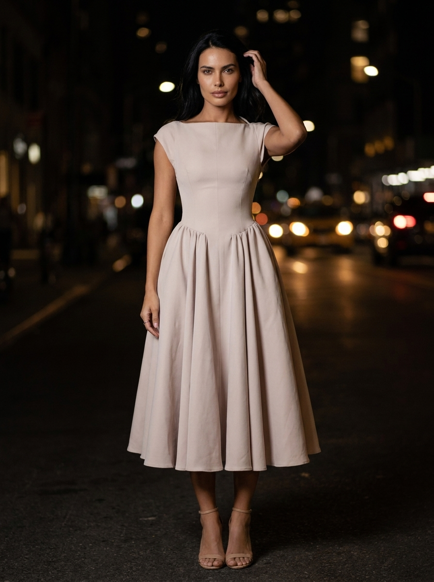CAMILLE ELEGANCE MIDI DRESS