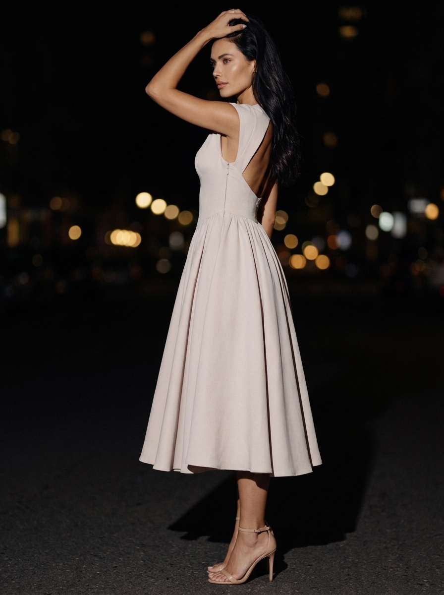 CAMILLE ELEGANCE MIDI DRESS