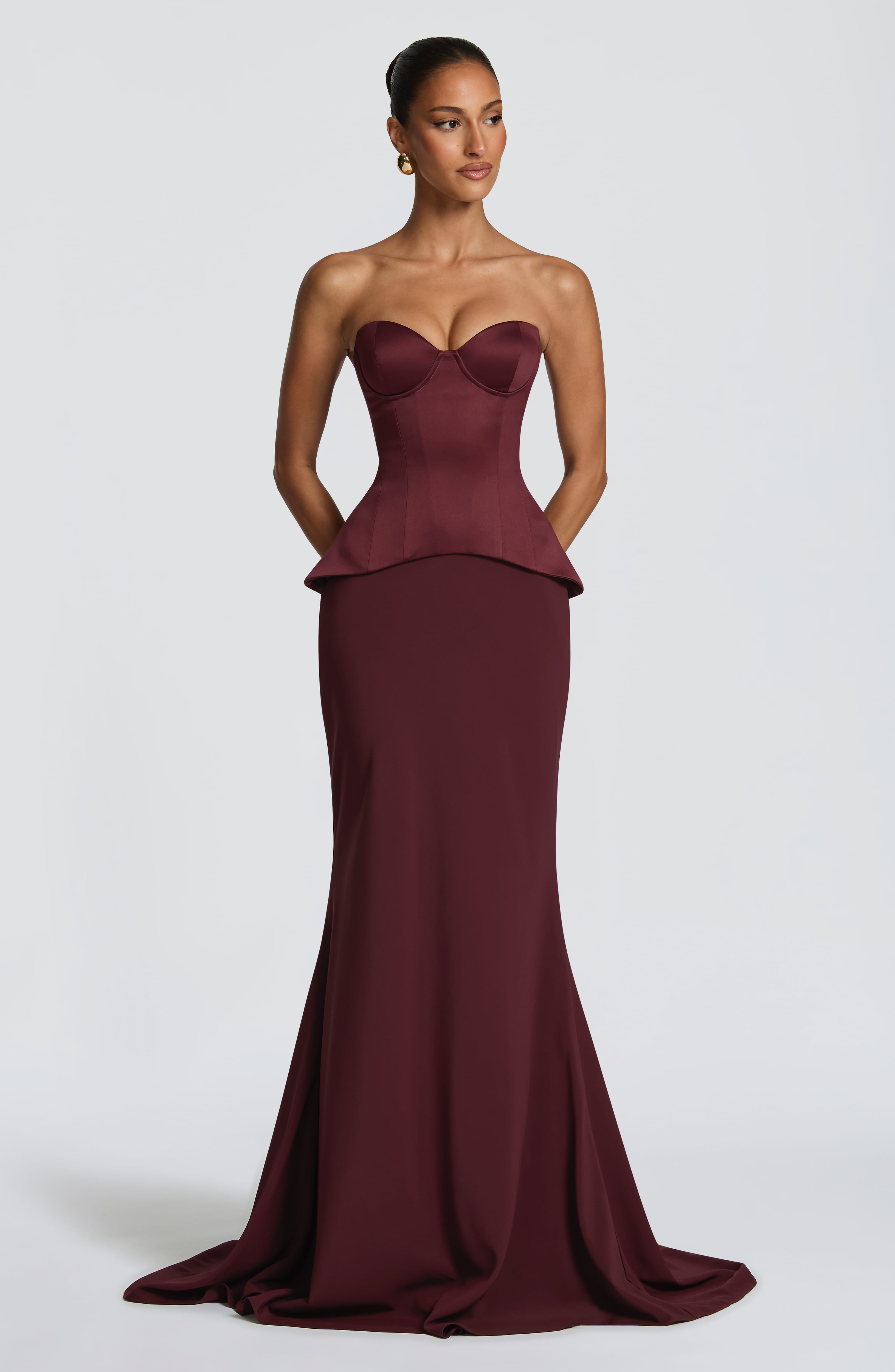Kaia Maxi Skirt - Cherry Lacquer