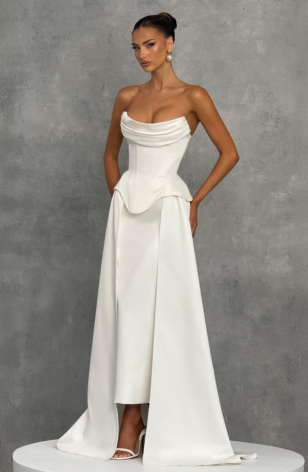 Neri Skirt Train - Ivory