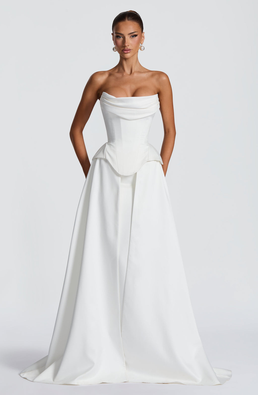 Neri Skirt Train - Ivory