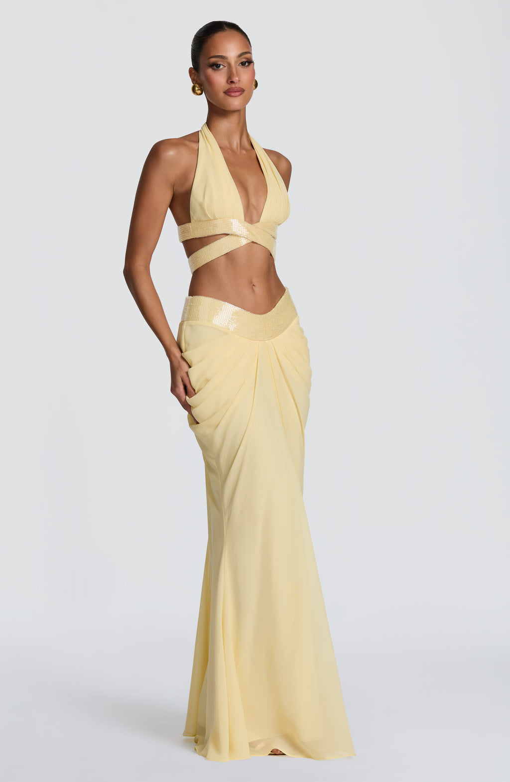 Sophie Maxi Skirt - Lemon