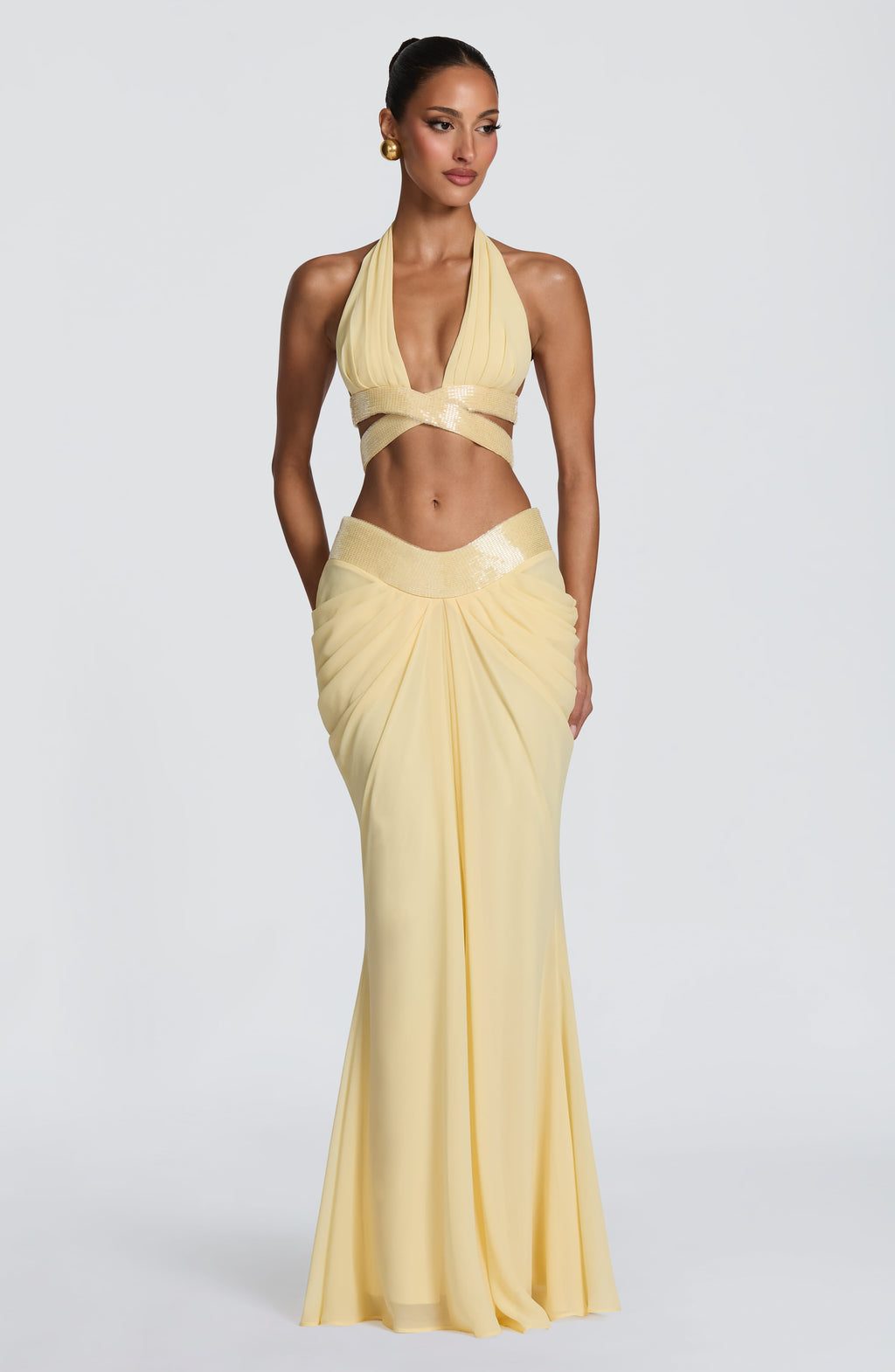 Sophie Maxi Skirt - Lemon